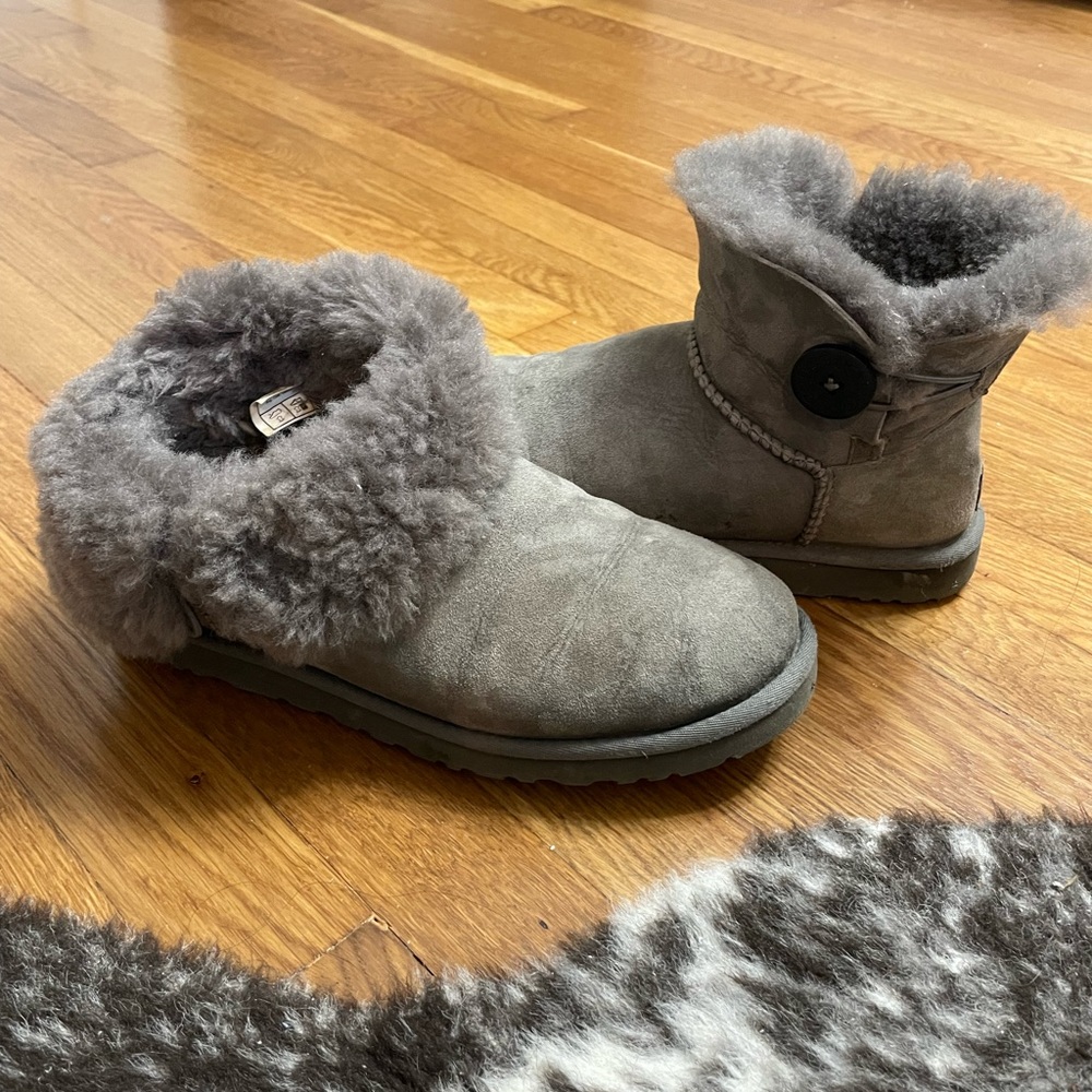 Ugg ankle boots with button
